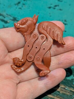 Vintage 1960's Stretch Animals Cereal Premium Toy - Kellogs Cereal Toy Squirrel